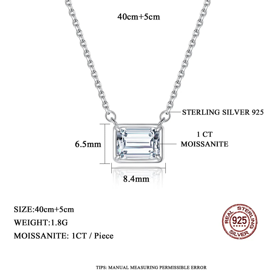 Silver Lab Grown Diamond Pendant For Girls & Women