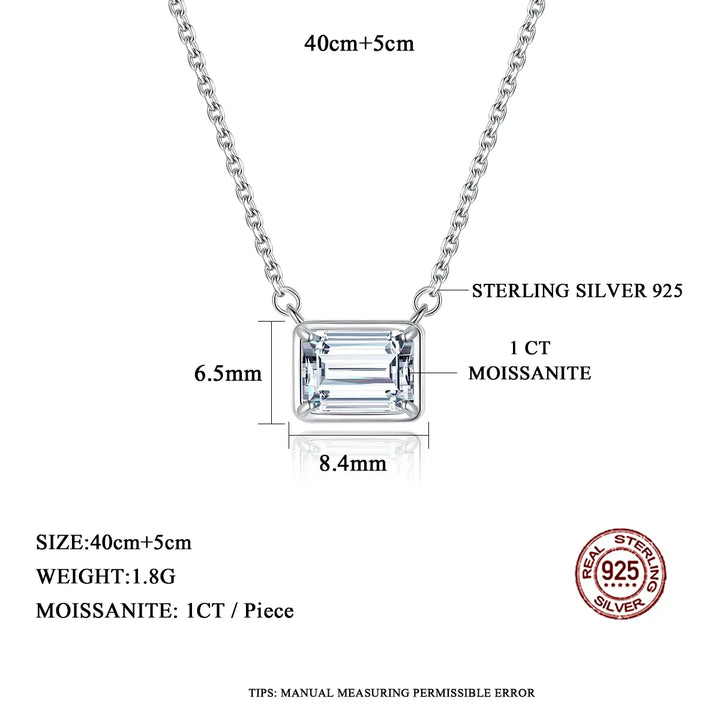 Silver Lab Grown Diamond Pendant For Girls & Women