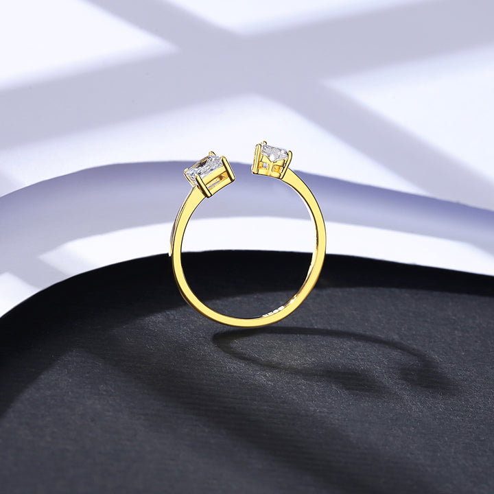 Stella diamond silver ring for women