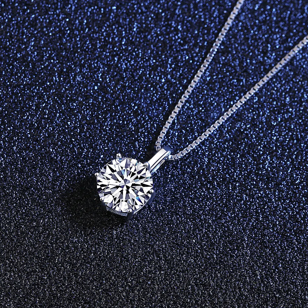 White Zircon Diamond Pendant for Women