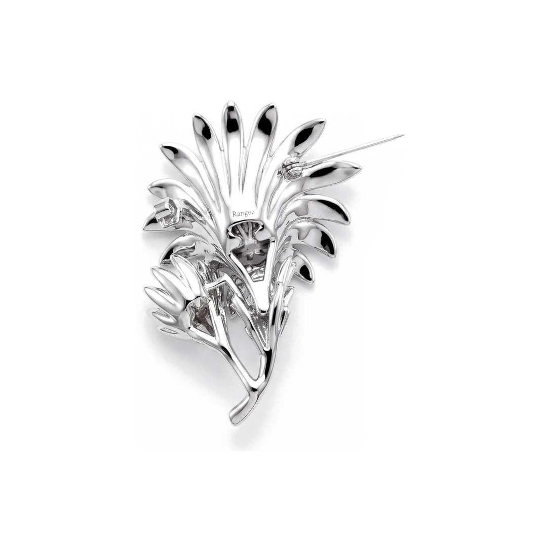 Thistle Floral Spray Brooch