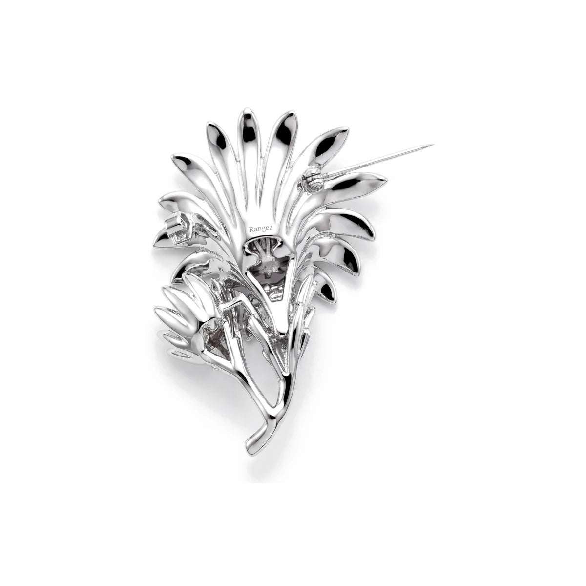 Thistle Floral Spray Brooch