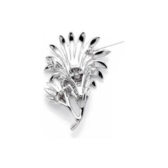 Thistle Floral Spray Brooch