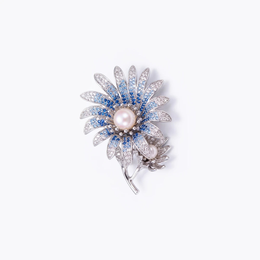 Thistle Daisy Brooch