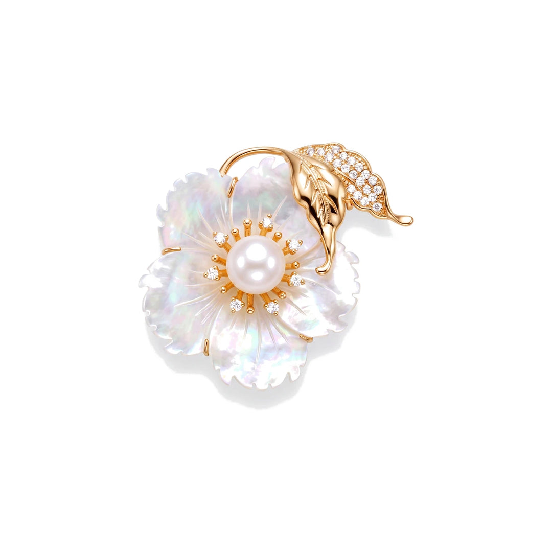 Magnolia Flower Brooch