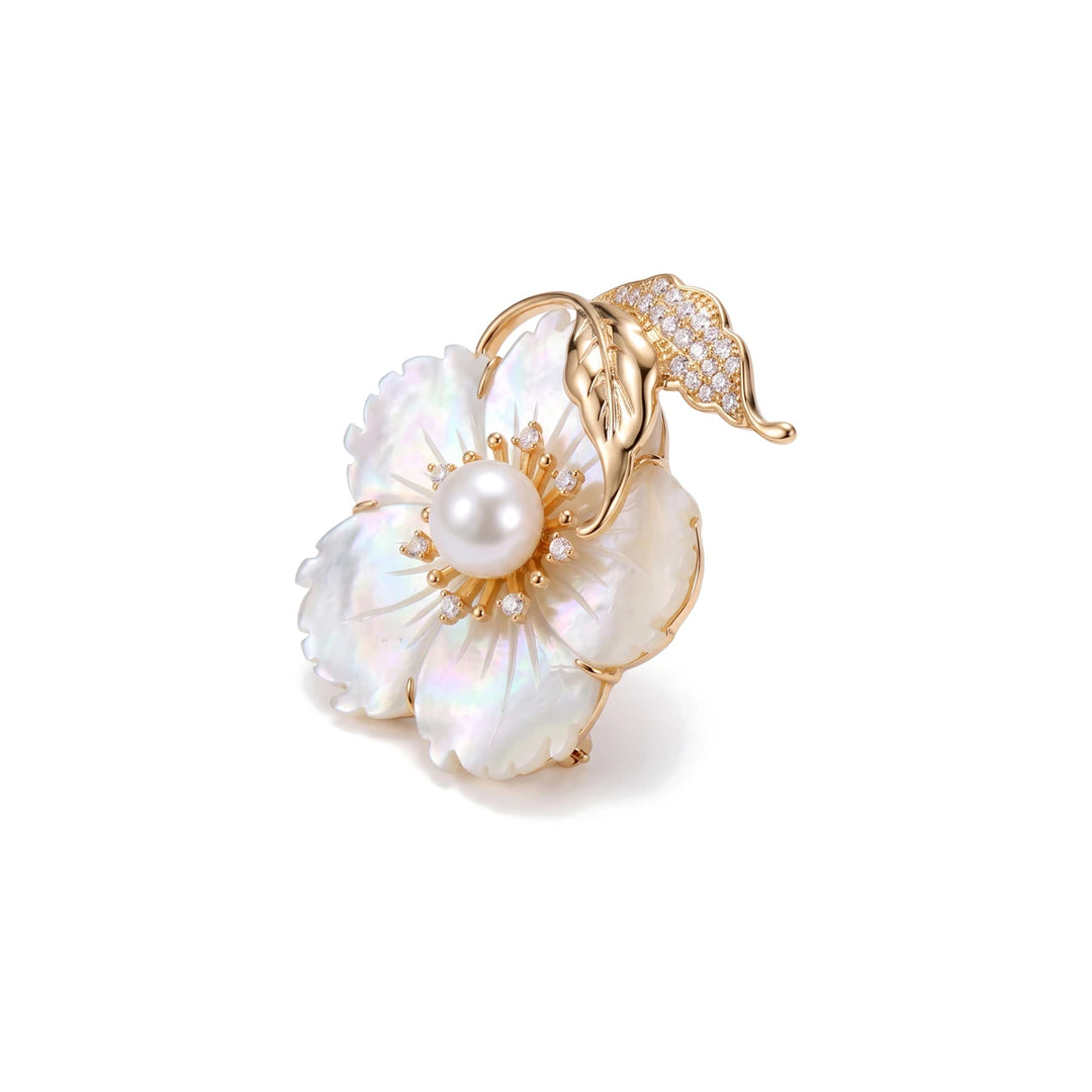 Magnolia Flower Brooch