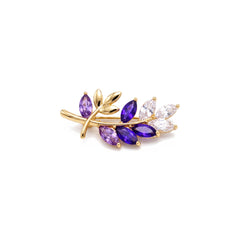 Plume Leaf Brooch