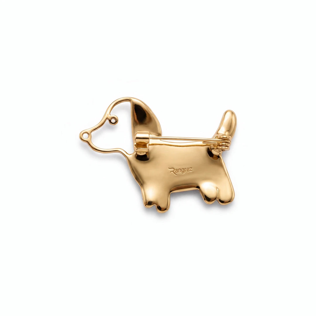 Belle Puppy Brooch