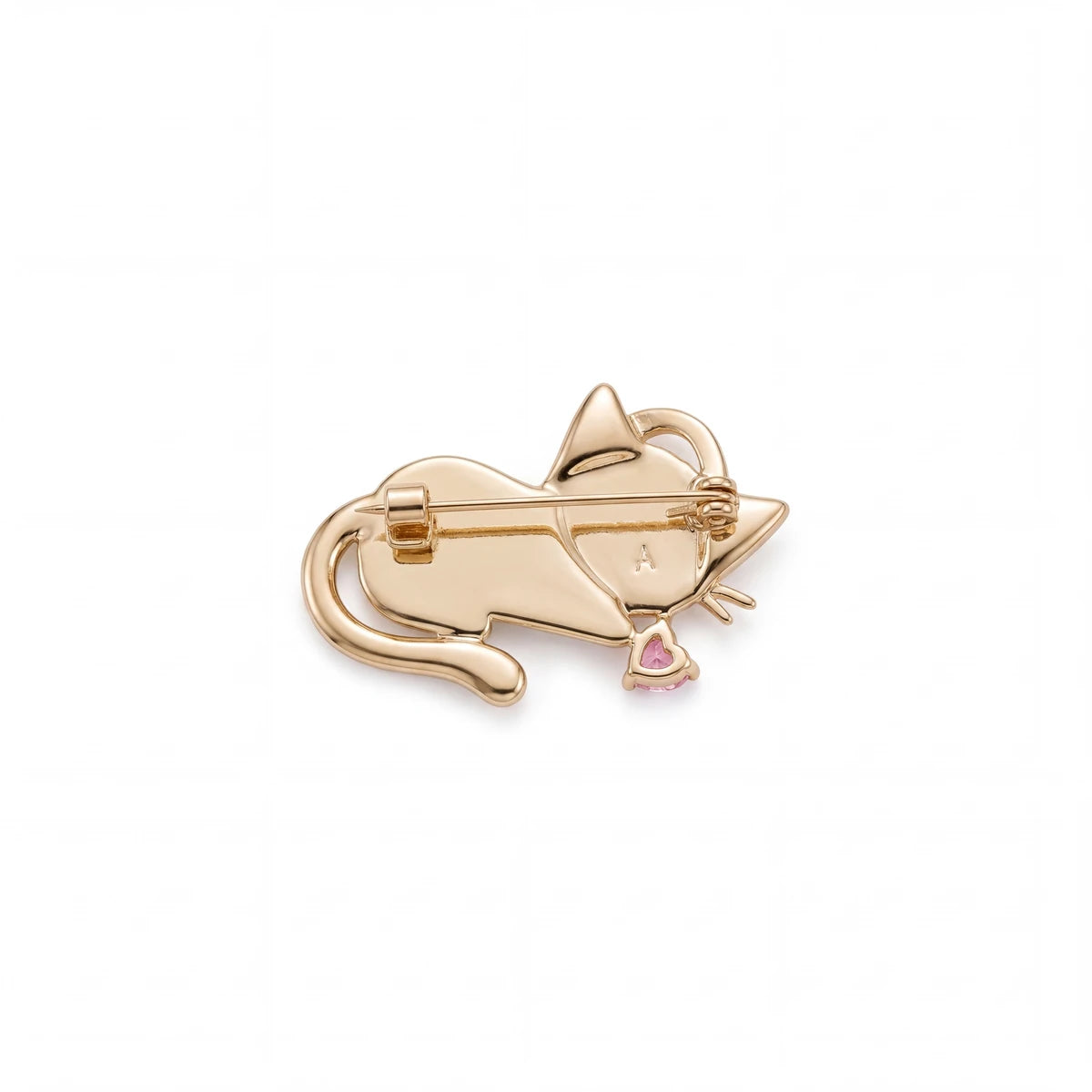 Mimi cat brooch for women, gold-tone - RANGREZ (view 3)