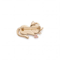 Mimi cat brooch for women, gold-tone - RANGREZ (view 3)