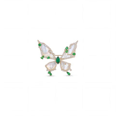 Papillon butterfly brooch for women, gold-tone - RANGREZ