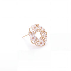 Sakura wreath brooch for women, gold-tone - RANGREZ (view 2)