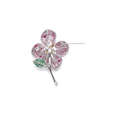 Verbena Flower Brooch