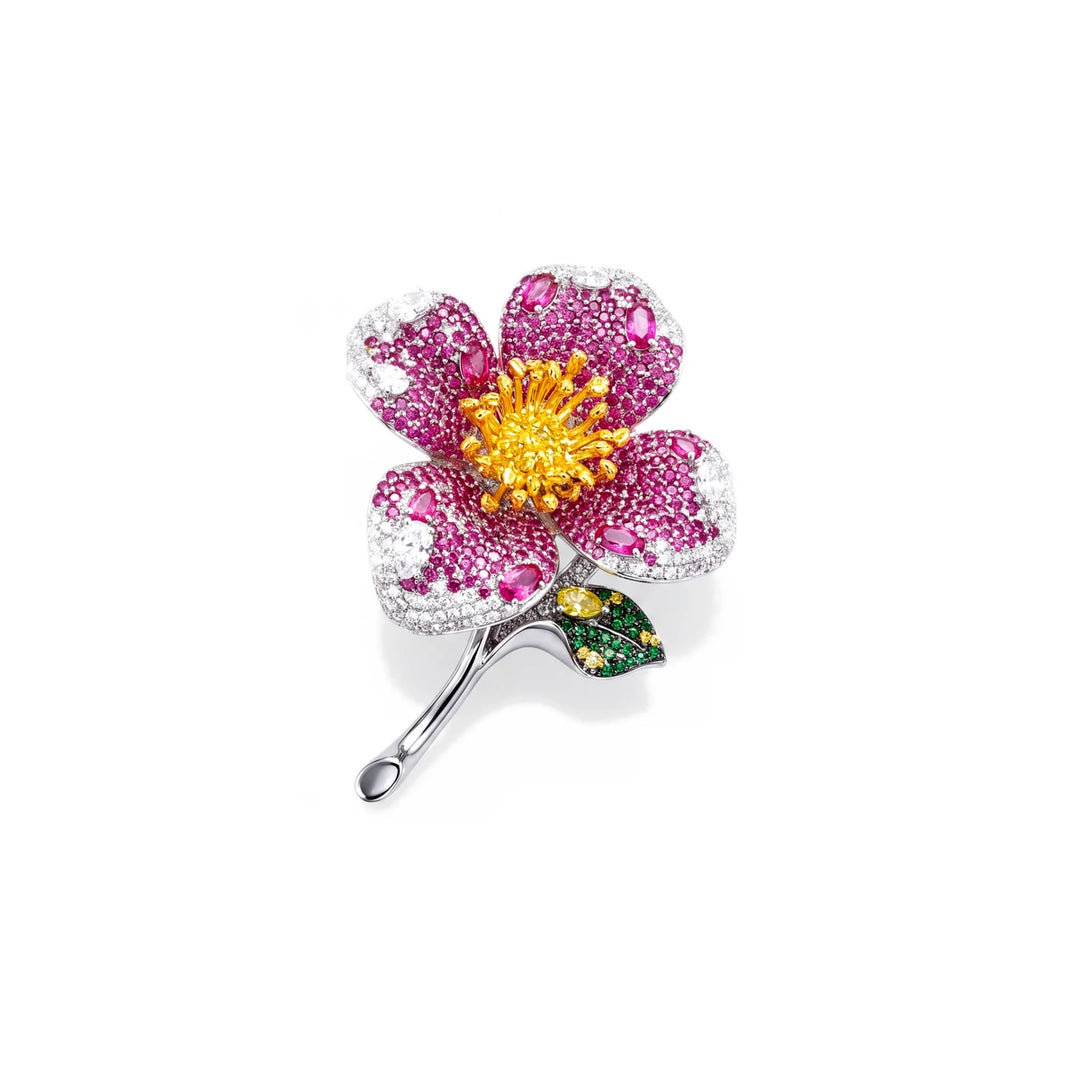 Verbena Flower Brooch
