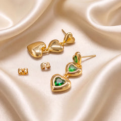 Amara Heart Drop Earrings