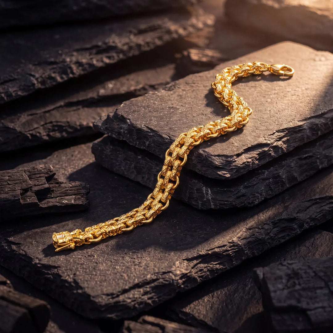 Rolo Link Gold-Tone Bracelet for Men - view 2