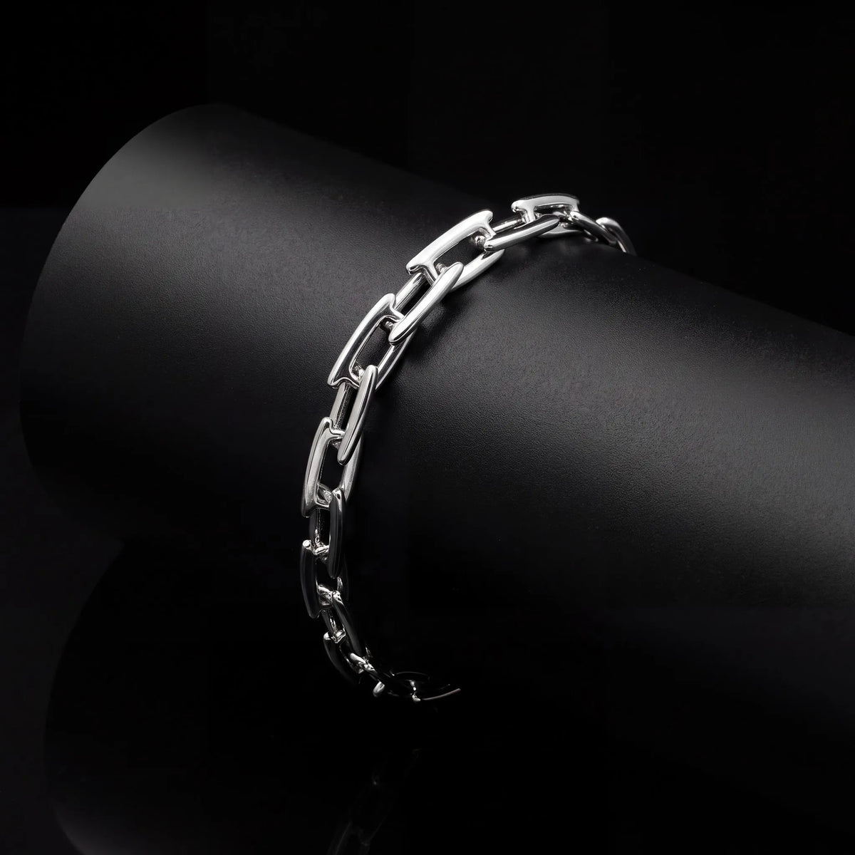 Anchor Link Silver-Tone Bracelet for Men - view 3