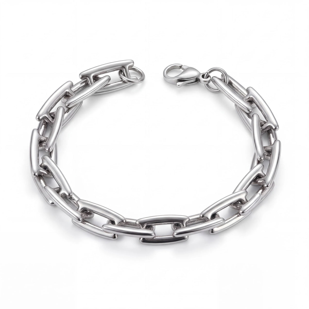 Anchor Link Silver-Tone Bracelet for Men - view 4