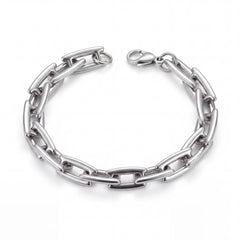 Anchor Link Silver-Tone Bracelet for Men - view 4