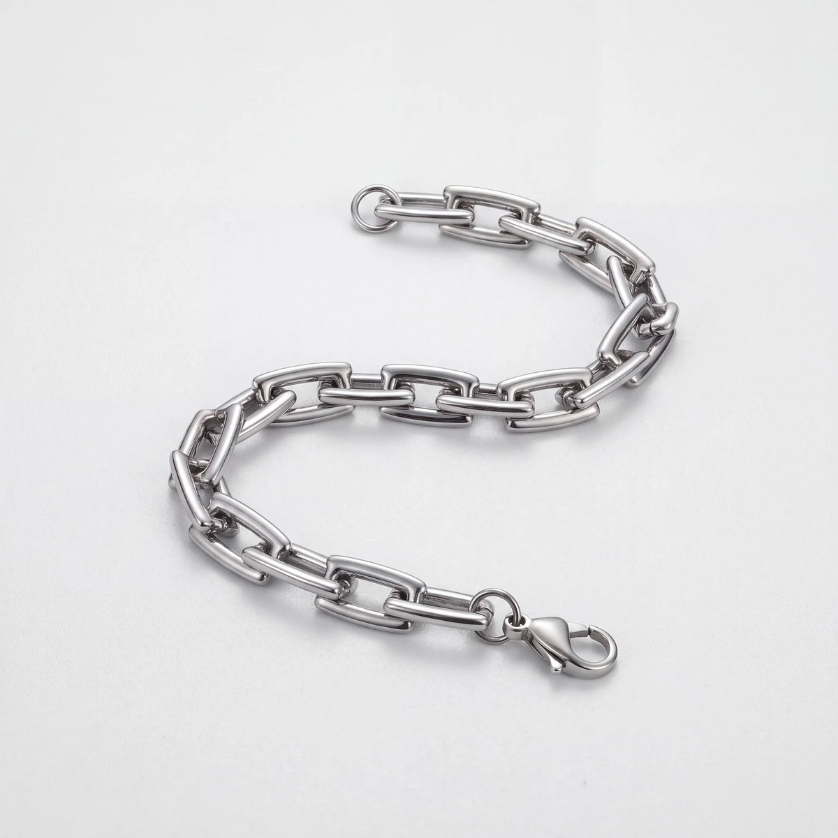 Anchor Link Silver-Tone Bracelet for Men - view 5