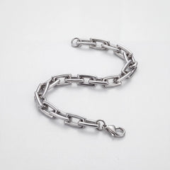 Anchor Link Silver-Tone Bracelet for Men - view 5