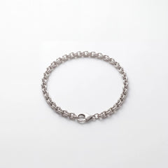 Double Rolo Silver-Tone Bracelet for Men - view 4