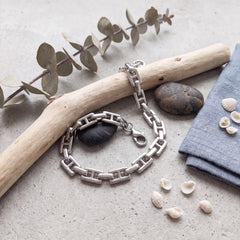 Mariner Link Silver-Tone Bracelet for Men - view 2