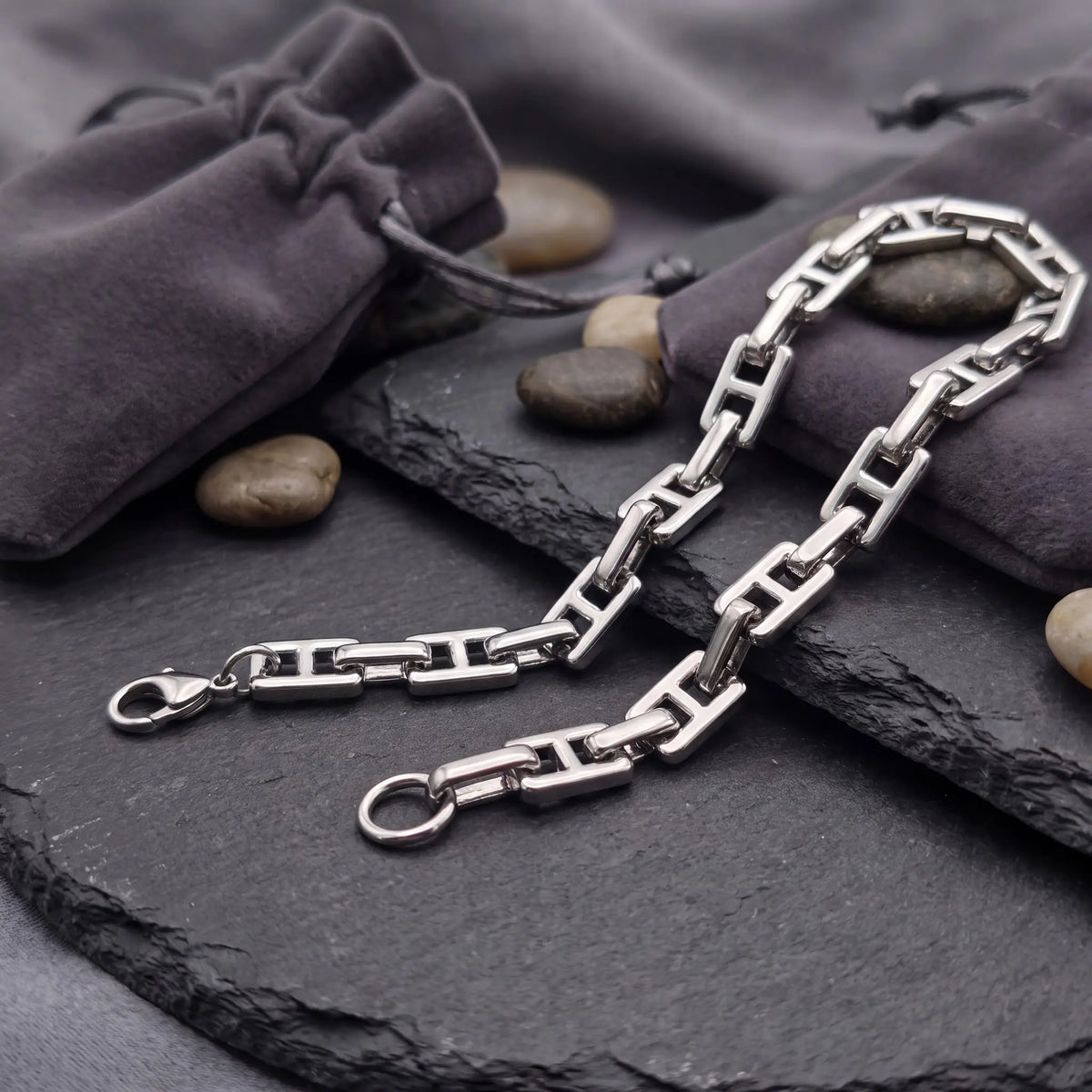 Mariner Link Silver-Tone Bracelet for Men - view 5