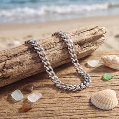 Cuban Link Silver-Tone Bracelet for Men - view 4
