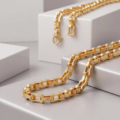 Statement U-Link Gold-Tone Chain for Men - view 3
