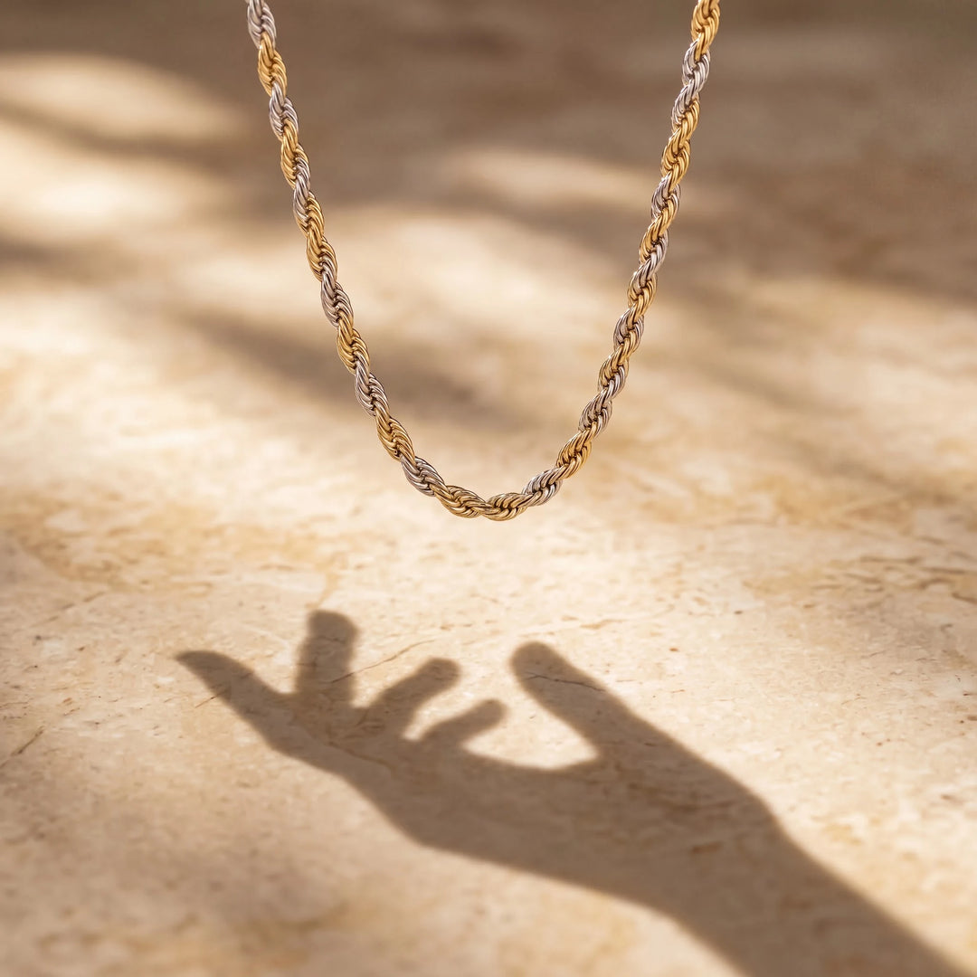 Dual Tone Rope Chain for Men - view 1