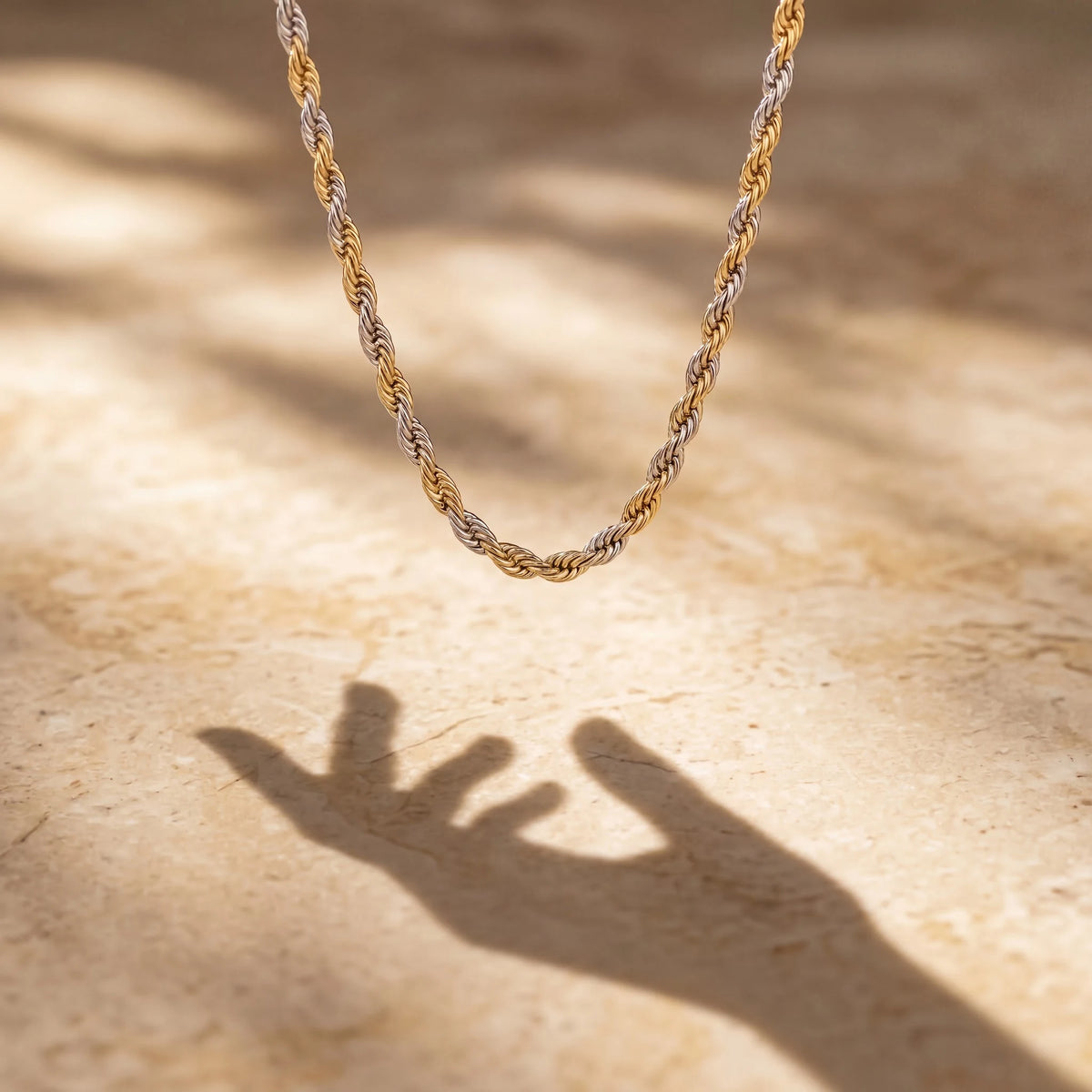 Dual Tone Rope Chain for Men - view 1