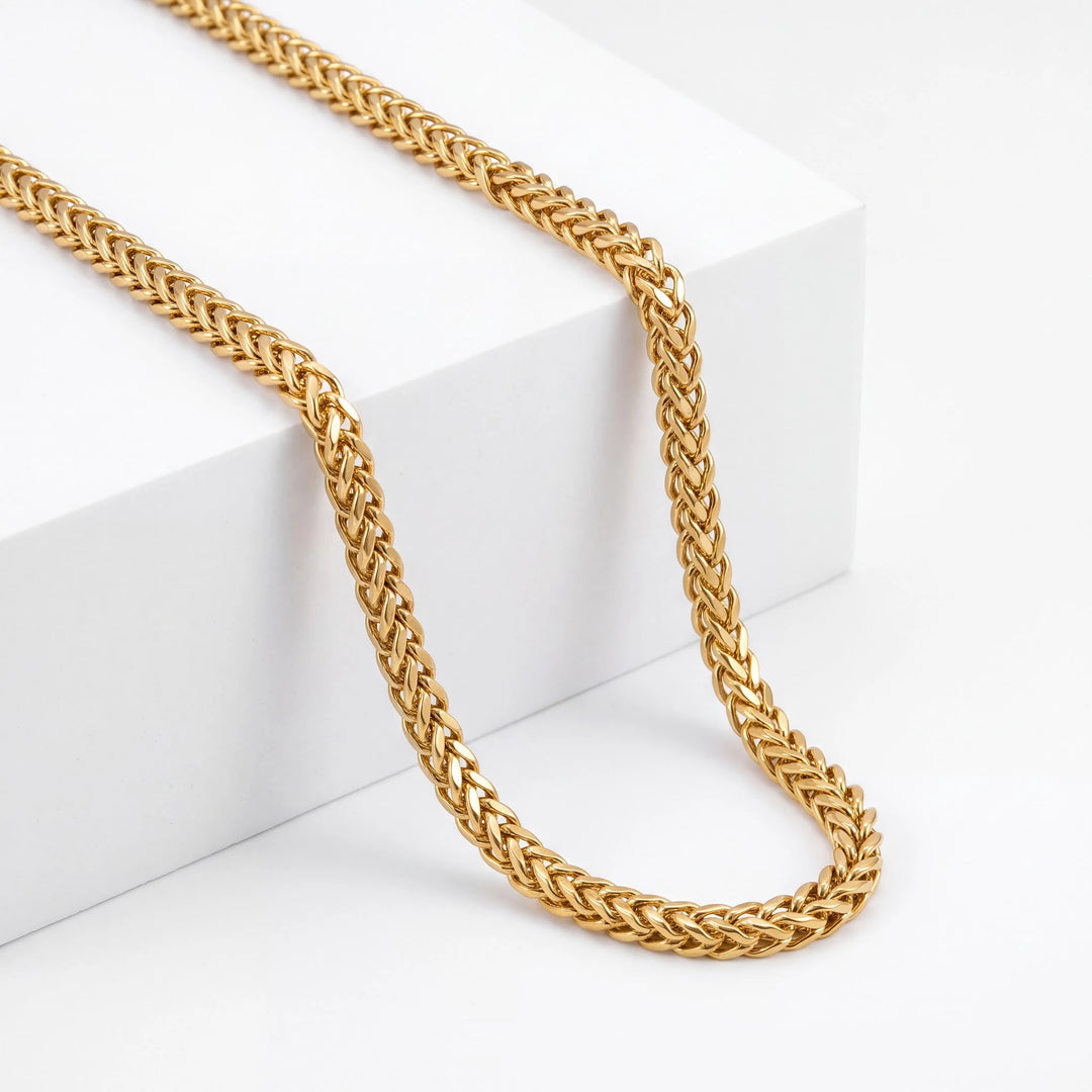 Wheat Gold-Tone Chain for Men - view 3