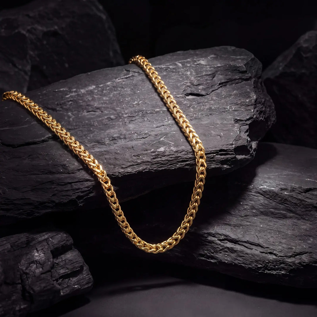 Wheat Gold-Tone Chain for Men - view 4