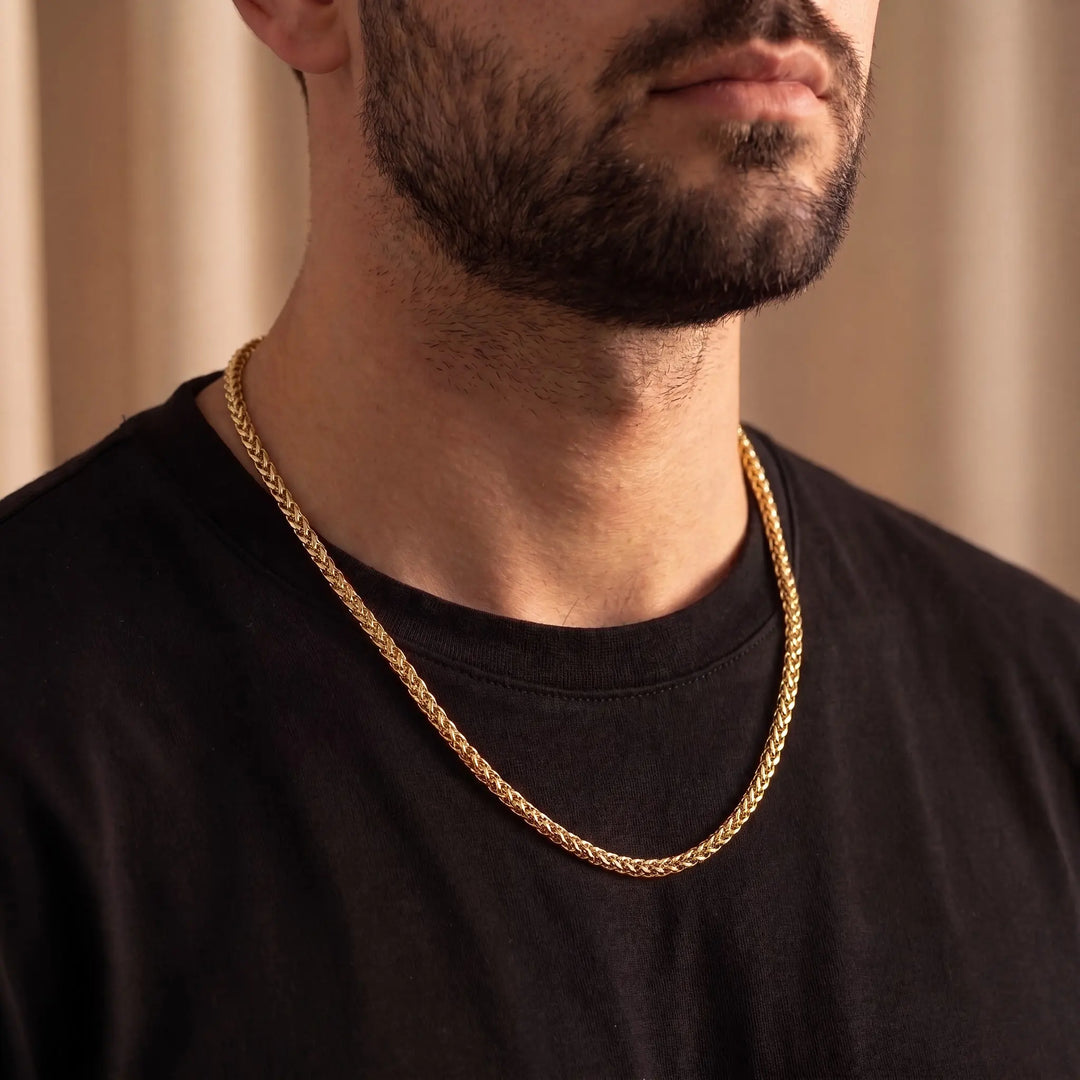 Wheat Gold-Tone Chain for Men - view 5