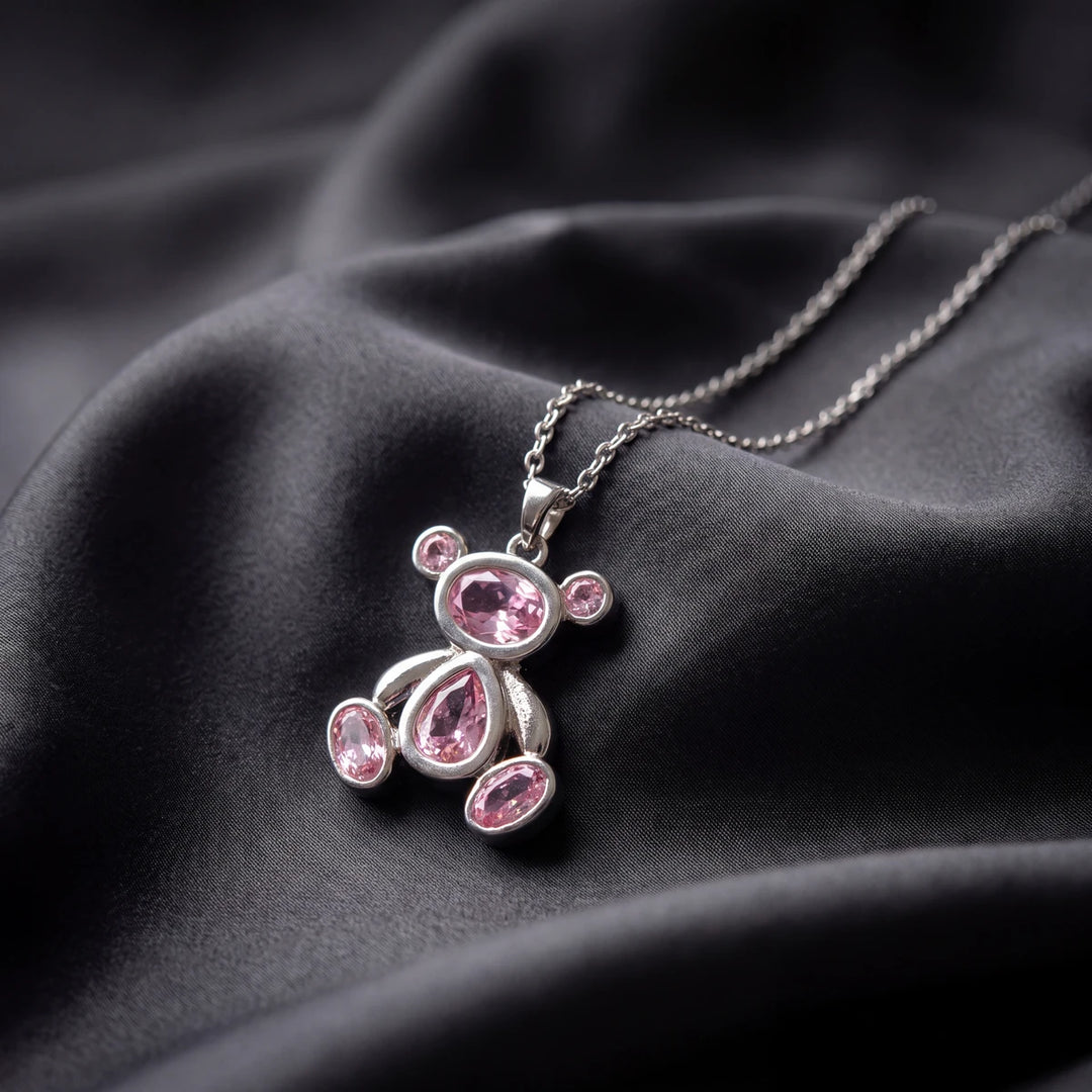 Riya Teddy Pendant Necklace