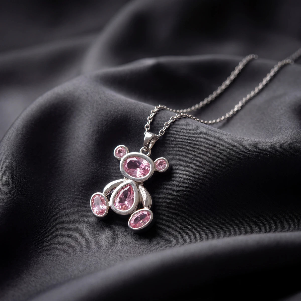 Riya Teddy Pendant Necklace