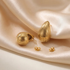 Nautica shell drop earrings for women, gold-tone - RANGREZ (view 4)