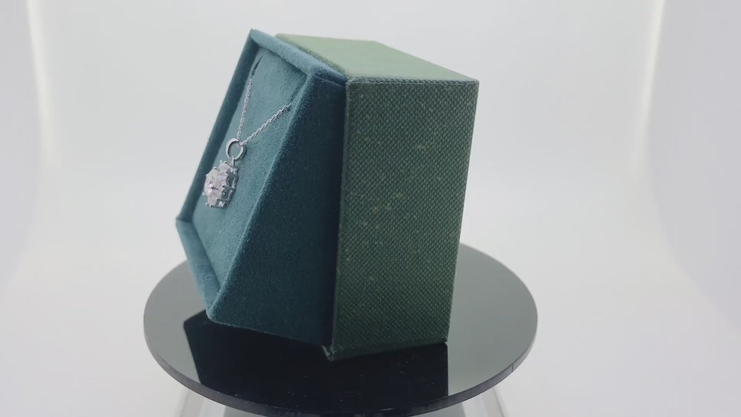 Lumi Blaze Iced Emerald Cut Necklace
