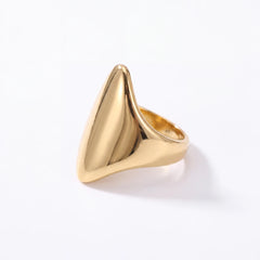 Zoya statement ring for women, gold-tone - RANGREZ